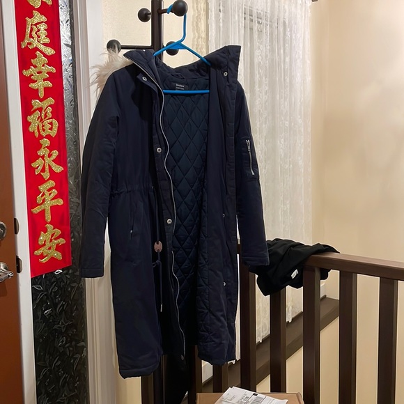 fur collar winter coat - Picture 1 of 8